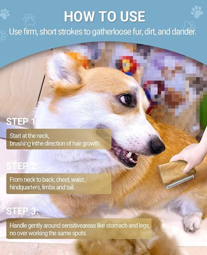 Dog Brush for Shedding | Pet Hair Removal Tool, Cat Grooming Supplies, - Image 4