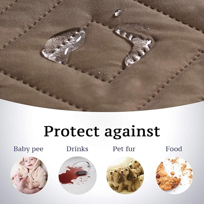 H.VERSAILTEX Futon Cover Reversible Sofa Slipcover Furniture Protector Water - Image 3