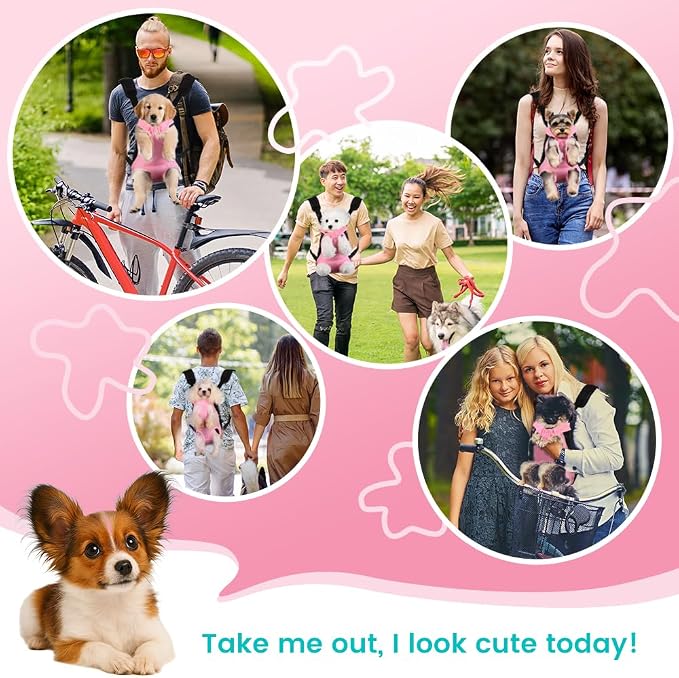 Mosago Dog Backpack Carrier, Thick Straps & Cushion, Pet Sling Front Backpacks - Image 8