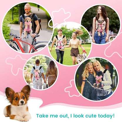 Mosago Dog Backpack Carrier, Thick Straps & Cushion, Pet Sling Front Backpacks - Image 8