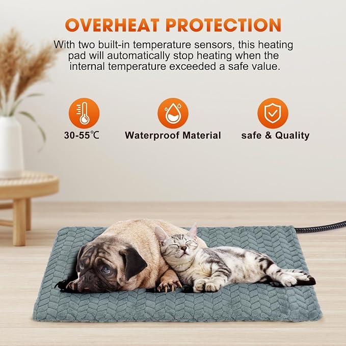 GASUR Heated Cat Bed, Waterproof Cat Heating Pad - Image 8