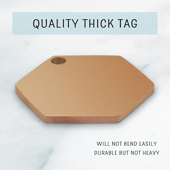 Ultra Joys Personalized Hexagon Dog Tag - Image 7