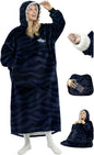 Mewaii Wearable Blanket Hoodie for Adults, Warm Sherpa & Soft Flannel Long by Mewaii