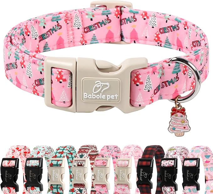 Christmas Dog Collar for Large Dogs by Babolepet