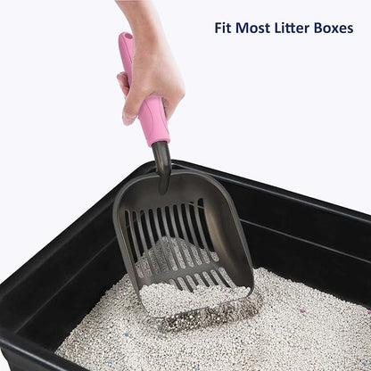 WePet Cat Litter Scoop, Non-Stick Plated Aluminum Alloy Sifter, Kitty Durable - Image 7