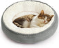 Love's cabin Round Donut Cat and Dog Cushion Bed, 20in Pet Bed by Lovescabin