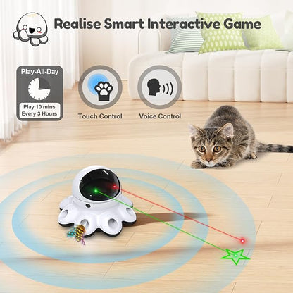 ORSDA Cat Laser Toy, 2-in-1 Interactive Automatic Motion Activated Moving 8 - Image 5