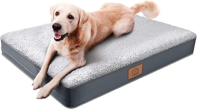 Sunheir Extra Large Waterproof Dog Bed, Jumbo Orthopedic Dog Beds by SUNHEIR
