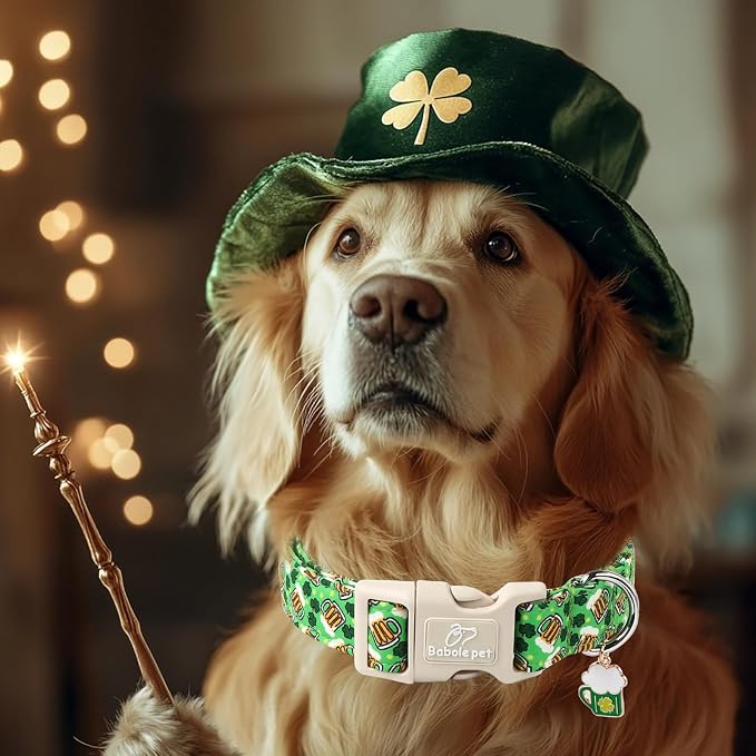 St Patricks Day Dog Collar for Large Dogs - Image 2