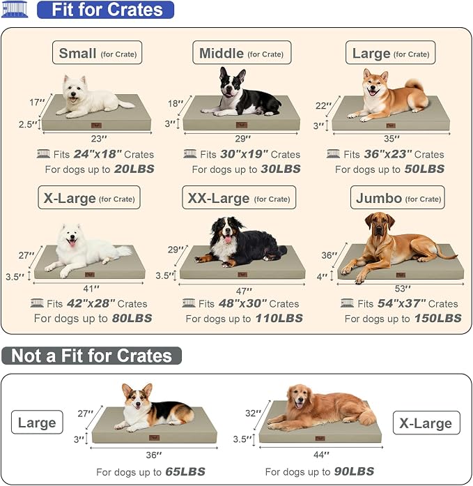 Outdoor Extra Large Dog Crate Bed, XXL Waterproof Dog Bed - Image 2