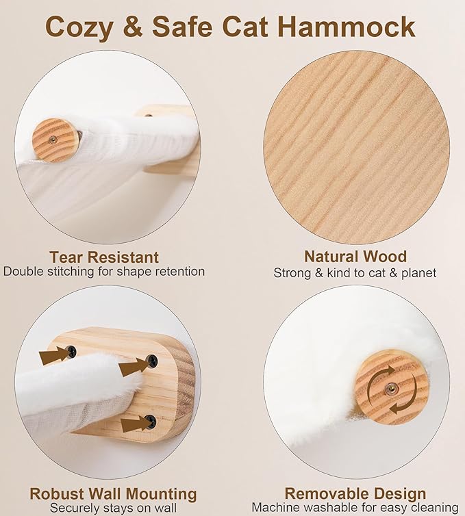 Cat Wall Shelves Set of 4, - Image 4