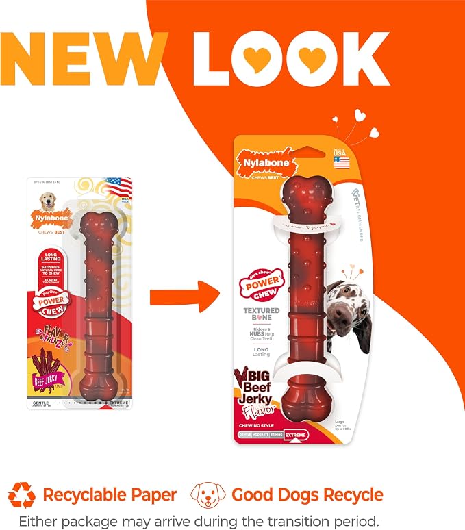 Nylabone Textured Bone Power Chew Toy - Image 3