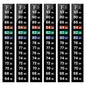 AQUANEAT 6 PCS Aquarium Thermometer Strips, Fish Tank Thermometer Sticker by Aquaneat