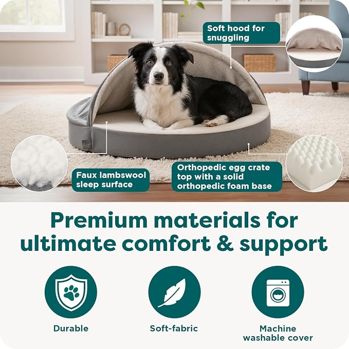 Furhaven 35" Round Orthopedic Dog Bed - Image 5