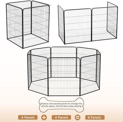 BestPet | Dog Playpen Extender | 40 Inch, 4 Panels | Heavy Duty Metal Pet - Image 4