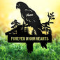 Custom Parrot Memorial Metal Stake – Personalized Grave Marker by NIWAHO