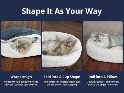 Heated Cat Bed with Auto Shut Off Timer, 17.7" x 13.7" Adjustable Temperature - Image 4