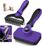3PCS Self Cleaning Slicker Brush & Pet Grooming Rake & Flea Comb by Augwind