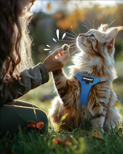 FAYOGOO Cat Harness and Leash Set | Upgrade Step-in Escape Proof Harness | - Image 7