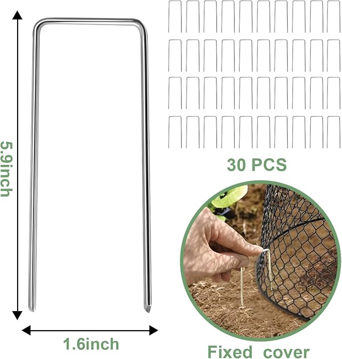 10 Pcs 9"×9" Chicken Wire Plant Protectors from Animals, Plant Cage Garden - Image 4