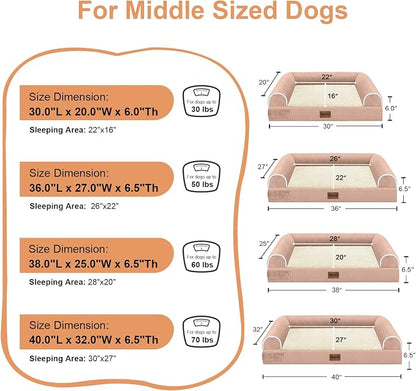 Medium Large Dog Bed Orthopedic Washable: Beds Bolster Medium Large Sized Dog - Image 6