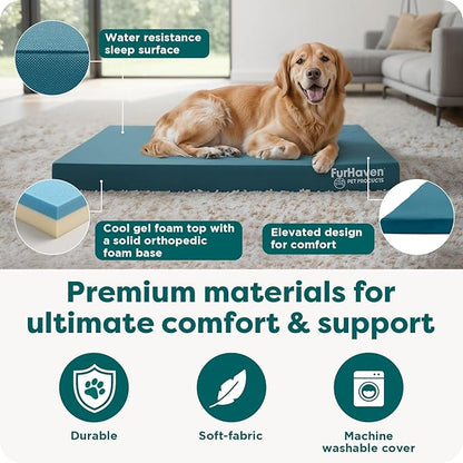 FurHaven Water-Resistant Orthopedic Dog Bed - Image 5