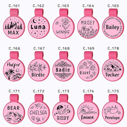 Silent Silicone Dog Tags, Custom Engraved Pet ID Tags - Image 3