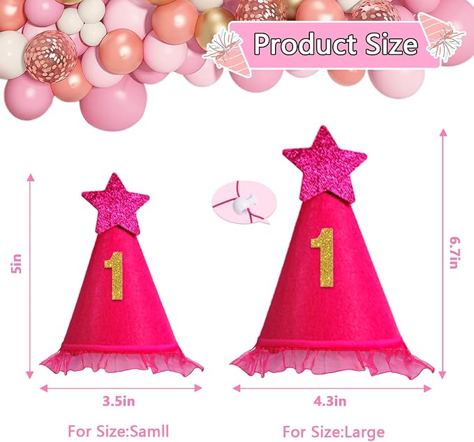 Dog Birthday Party Supplies, Rose Pink Dog Birthday Set - Image 5