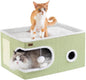 Cat Bed for Indoor Cats Cube House, Covered Cat Cave Beds & Furniture by Garnpet