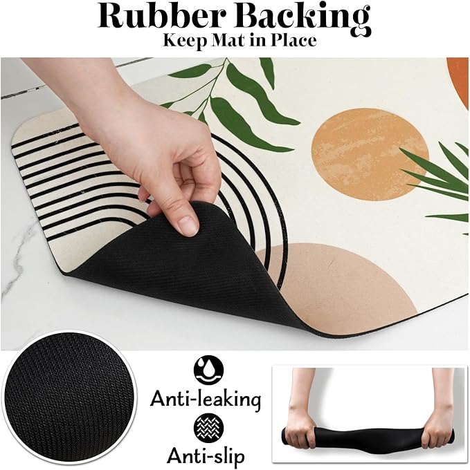 Dog Food Mats for Floors, Absorbent Dog Bowl Mat for Food and Water Dispenser - Image 6
