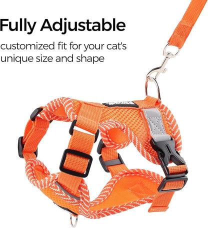Cat Harness and Leash Escape Proof Small Kitten Harness Abyssinian Cat Vest - Image 4