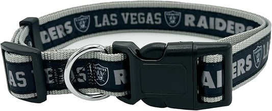 Pets First NFL Raiders Licensed PET COLLAR, Large by PETSFIRST