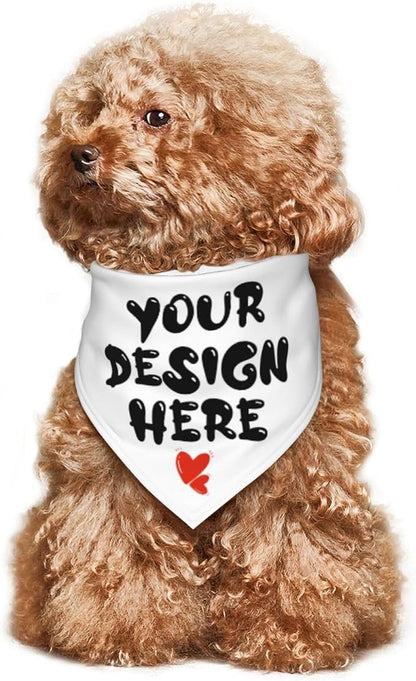 Custom Dog Bandana Add Your Text Photo Name Personalized Neckwear Bandanas Soft - Image 3