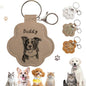 Dog Hair Keychain, Leather Pet Hair Collector Keychains, Pet Fur Keepsake Gift by Overket