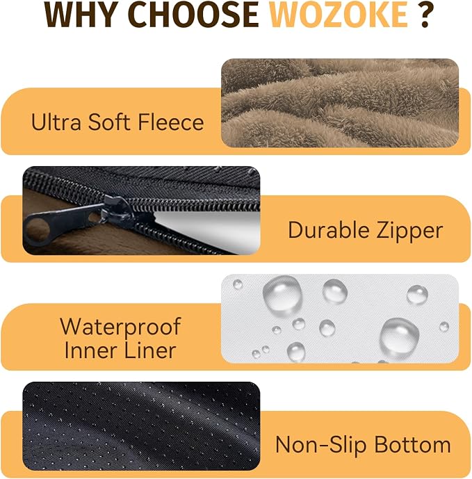 Orthopedic Waterproof Large Dog Bed: Memory Foam Washable Dog Bed - Image 6