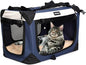 Large Cat Carrier, Collapsible Dog Travel Crate Portable Soft-Sided Pet Carrier by Sivlefoss