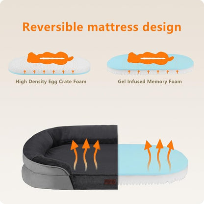 Dwanton Orthopedic Dog Bed for Large Dogs - Image 3