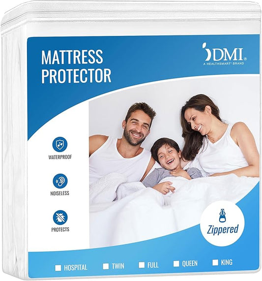 DMI Waterproof Mattress Protector and Mattress Cover, Encased Zippered Fit by DMI