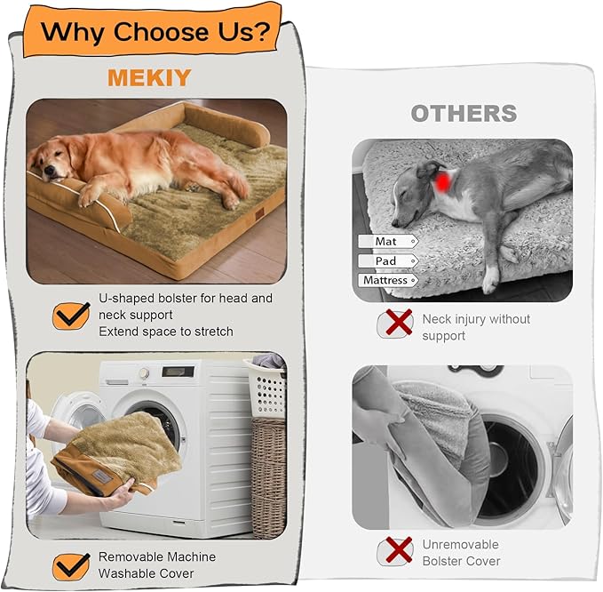 Large Dog Bed Orthopedic Washable, Orthopedic Dog Beds - Image 4