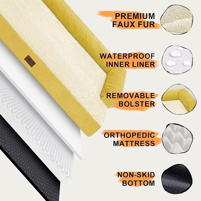 Large Dog Bed Orthopedic Washable | Beds Bolster Pet | XL Large Big Dogs | - Image 5