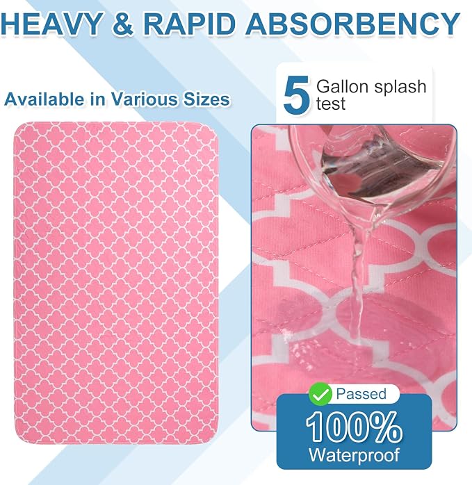OUTCREATOR® Washable Bed Pads 34" x 76", Incontinence Mattress Protector - Image 2