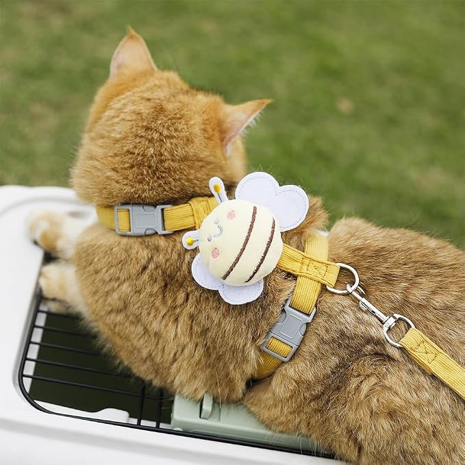 Cat Harness and Leash Set, Cat Harness Escape Proof, Rabbit Harness and Leash - Image 8
