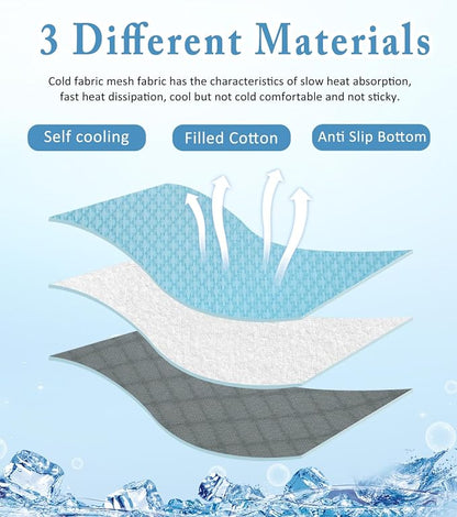 SOMOYA Dogs Cooling Mat Pet Cool Pads Blanket Sleeping Kennel Mat, Washable Ice - Image 11