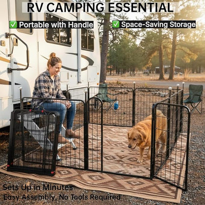 Portable Dog Crates & Playpen, Easy-Carry Straps - Image 2