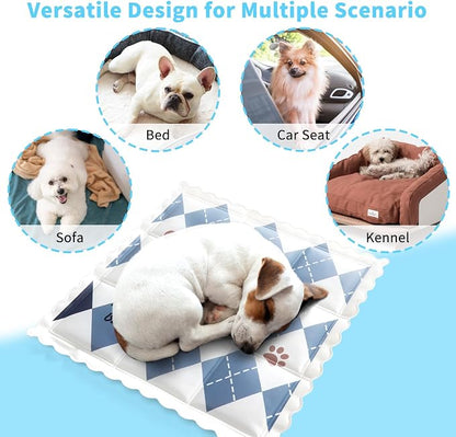 Dog Cooling Mat 13.7” x 13.7” Pet Summer Self-Cooling Pad - Image 7