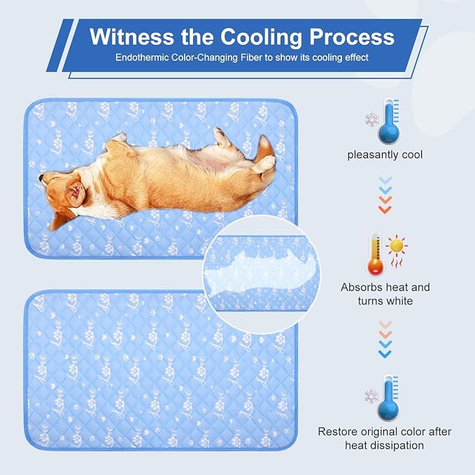 MH MYLUNE HOME Dog Cooling Mat 48x28 Inch - Image 3