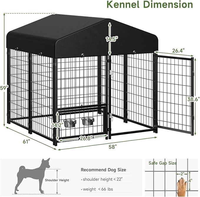 Dog Kennel Outdoor, Outside Dog Kennel - Image 5