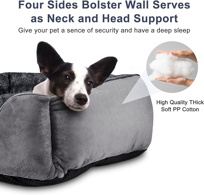 JOEJOY Rectangle Dog Bed for Large Medium Small Dogs - Image 2