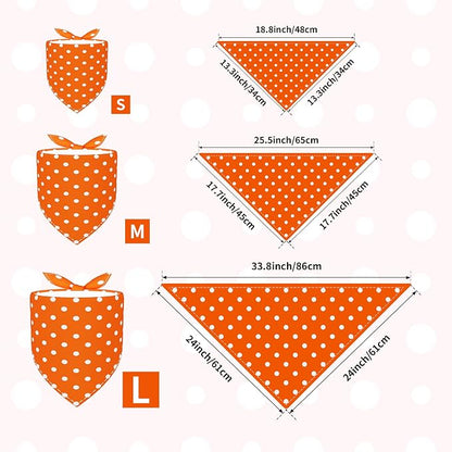 30 Pcs Polka Dot Dog Bandanas for Small Dogs Medium Stitch Dog Bandana Bulk - Image 2
