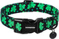 DOGWONG Black St. Patrick's Day Dog Collar by DOGWONG